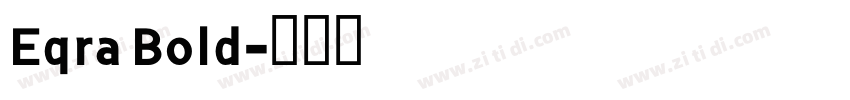 Eqra Bold字体转换